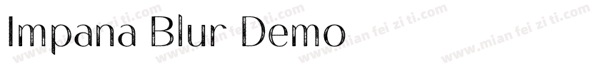 Impana Blur Demo字体转换